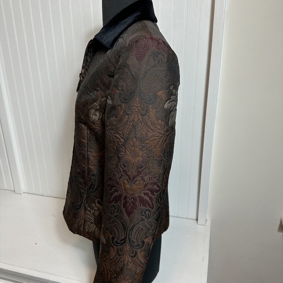 Elegant Black and Brown Women's Jacket - Picture 7 of 13